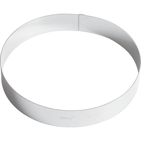 Кольцо кондитерское; сталь нержавеющая; диаметр=200, высота=35 мм