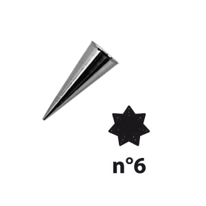 Насадка кондитерская «7-конечная звезда»; сталь нержавеющая