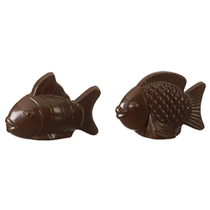 Форма для шоколада «Две рыбы»  поликарбонат  длина=17.6, ширина=10.5 см. MATFER