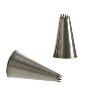 Набор кондитерских насадок «Звезда» (2 штуки); сталь нержавеющая; диаметр=1 см.