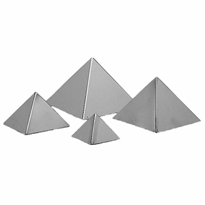 Форма кондитерская «Пирамида»; диаметр=12, высота=8 см.