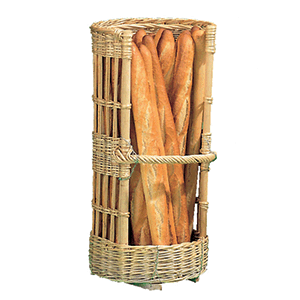Корзина плетеная для хлеба; полиротанг; длина=80, ширина=45 см.; св. дерево