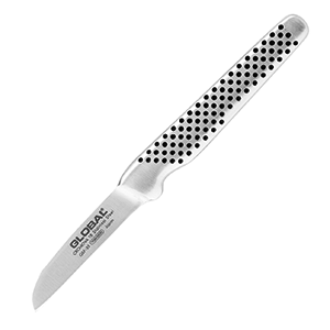 Нож для чистки овощей «Глобал»; сталь нержавеющая; длина=6, ширина=5.8 см.; металлический