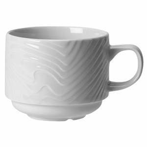 Чашка чайная «Оптик»; материал: фарфор; 212 мл; высота=27.5, длина=38.5, ширина=32.5 см.; белый