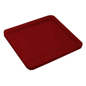 Крышка для контейнера 551118; полипропилен; длина=22.2, ширина=22.2 см.; красный