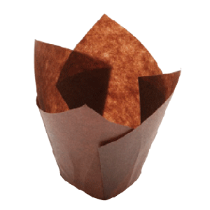 Тарталетки «Тюльпан» (200 штук); бумага; диаметр=50, высота=95 мм; коричневый