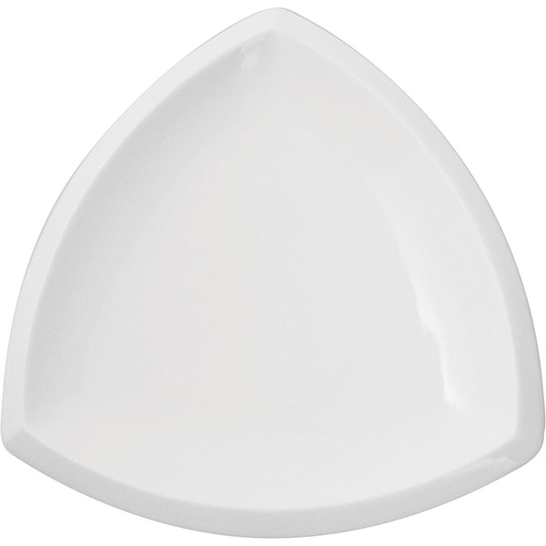 Тарелка треугольная «Кунстверк»; материал: фарфор; длина=26/26, ширина=26 см.; белый