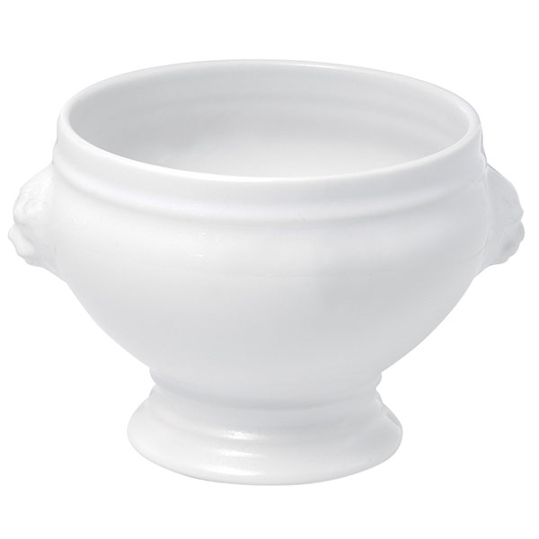 Супница, Бульонница (бульонная чашка) для комплимента «Лион»; материал: фарфор; 50 мл; диаметр=55, высота=45, длина=70 мм; белый