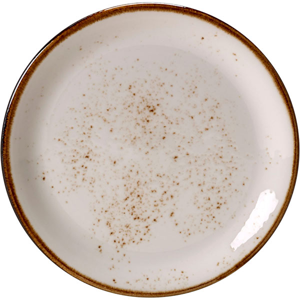 Тарелка пирожковая «Крафт»; материал: фарфор; диаметр=15, высота=1.8 см.; белый