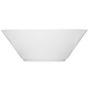 Салатник; материал: фарфор; 2.2л; диаметр=24 см.; белый