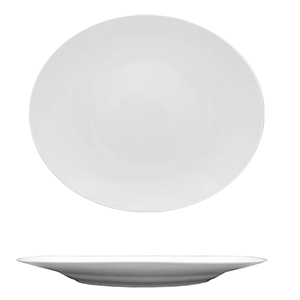 Тарелка мелкая «Рита»; материал: фарфор; диаметр=30, высота=2 см.; белый