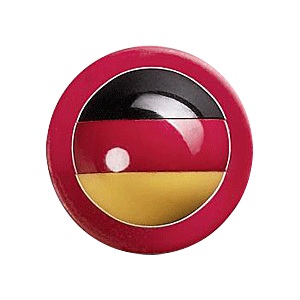 Пукли «Флаг Германии» (12 штук); пластик; красный,цвет: черный