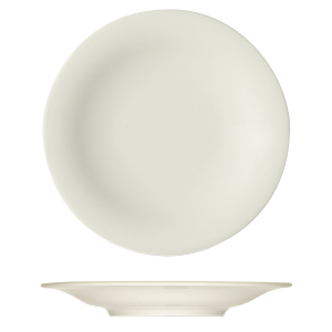 Тарелка мелкая «Рафинез»; материал: фарфор; диаметр=25.8 см.; слоновая кость