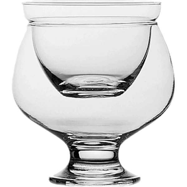 Креманка с икорницей для крабового коктейля ; стекло; 260 мл; диаметр=92, высота=114 мм; прозрачный