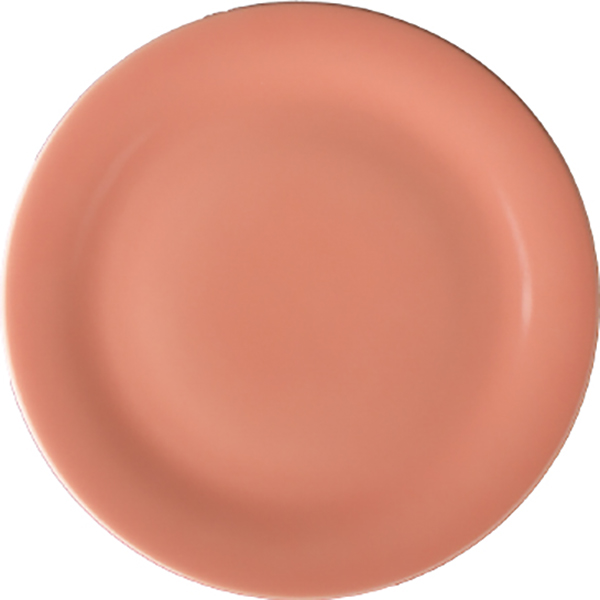 Тарелка мелкая «Дэйзи»; материал: фарфор; диаметр=19.5 см.; лососев.