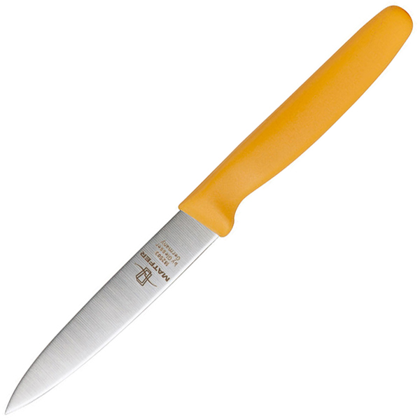 Нож для чистки овощей и фруктов  ручка желтая  сталь нержавеющая,пластик MATFER