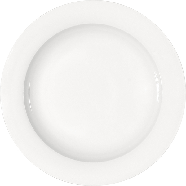 Тарелка глубокая «Бонн»; материал: фарфор; диаметр=23 см.; белый