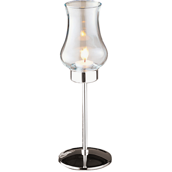 Лампа настольная пламеобразная  хромированный, стекло  диаметр=11, высота=32 см. Paderno