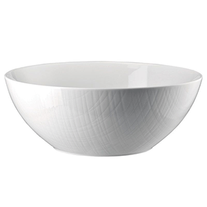 Салатник; материал: фарфор; диаметр=24 см.; белый