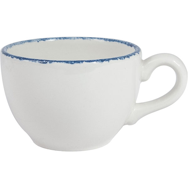 Чашка чайная «Блю дэппл»; материал: фарфор; 340 мл; диаметр=10, высота=7, длина=13 см.; белый, синий
