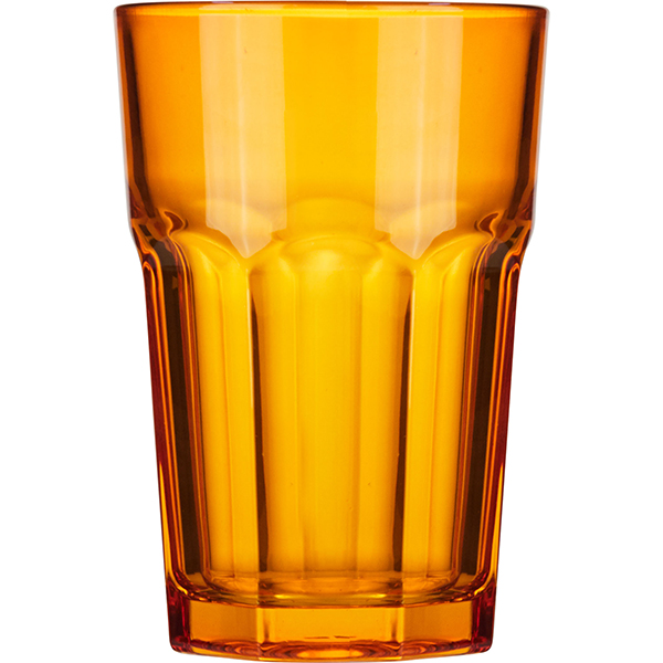 Хайбол «Энжой»; стекло; 350мл; D=83,H=122мм; оранжевый 