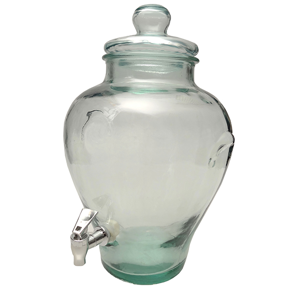 Лимонадник (банка-емкость с краном); стекло; 11.5л; H=45см; прозрачный