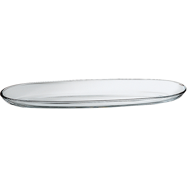 Блюдо овальное «Фениче»; стекло; L=41,B=11.5см; прозрачный