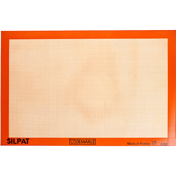 Лист кондитерский (-40С и 300С); материал: силикон; длина=58.5, ширина=38.5 см.; бежевая,оранжевый цвет