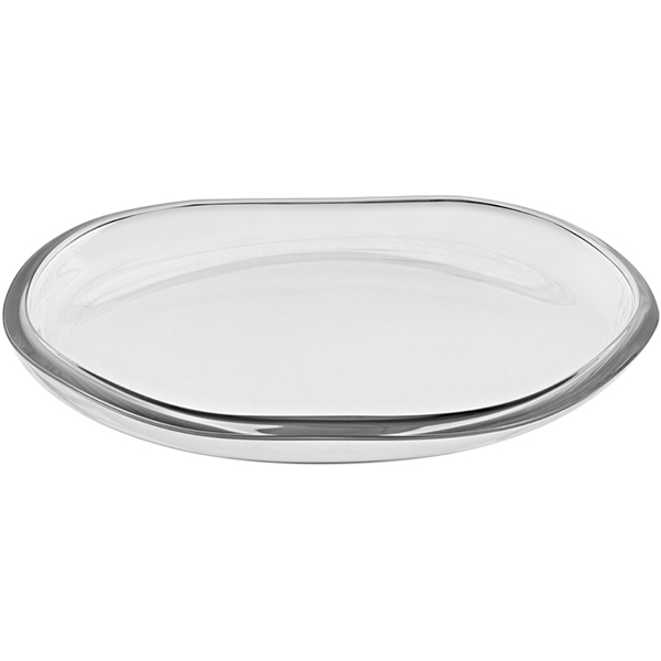 Блюдо «Барена»; стекло; D=28,H=3см; прозрачный