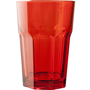 Хайбол «Энжой»; стекло; 350мл; D=83,H=122мм; красный