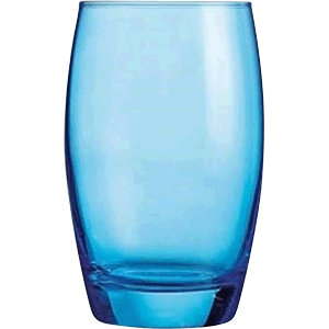 Хайбол «Сальто»; стекло; 350мл; D=76,H=121мм; синий