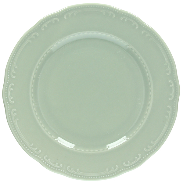 Тарелка мелкая «В.Виена Шарм»; фарфор; D=28см; зеленый