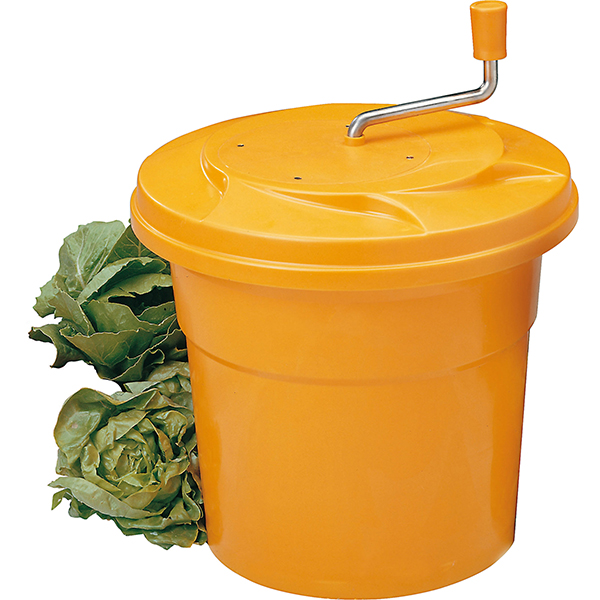 Центрифуга для мойки овощей; пластик; 25л; диаметр=43 см.; оранжевый цвет