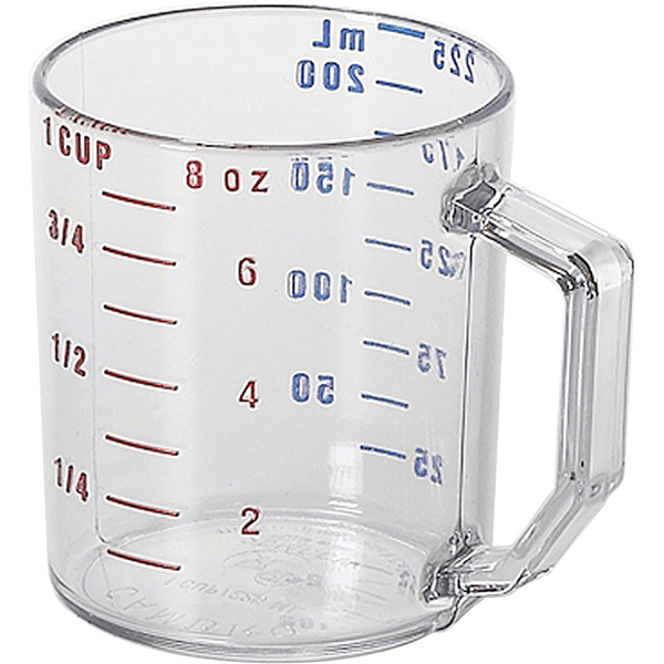 Мерный стакан; поликарбонат; 0.23л; прозрачный