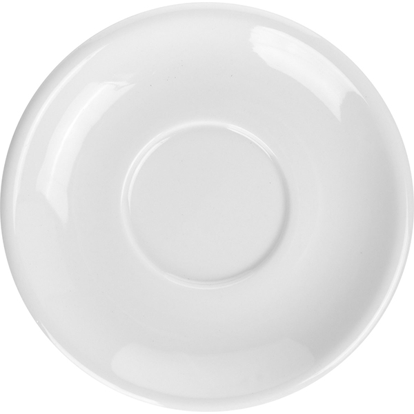 Блюдце «Алберго»; материал: фарфор; диаметр=16.2 см.; белый