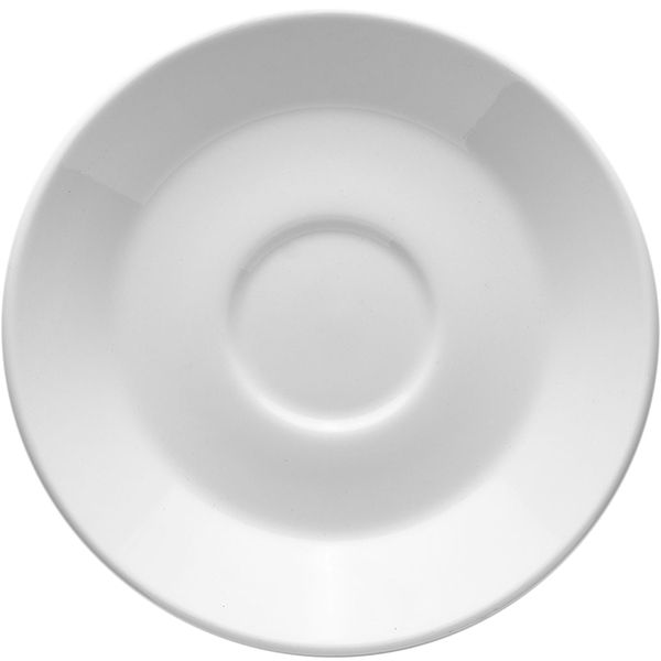 Блюдце «Монако Вайт»; материал: фарфор; диаметр=15 см.; белый