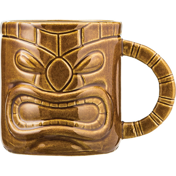 Кружка пивная «Тики»; керамика; 450мл; коричневый 
