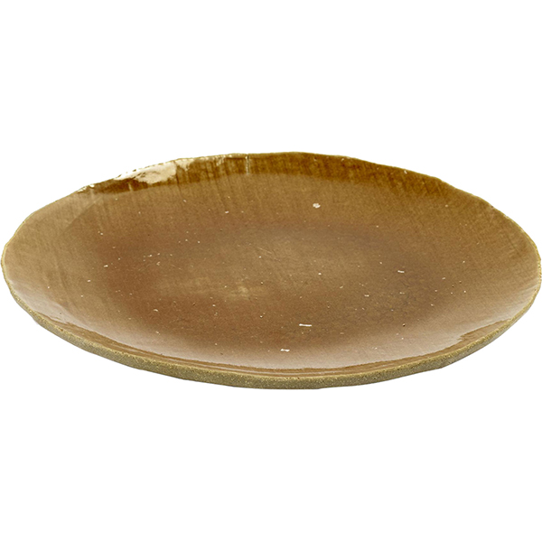 Тарелка бетон; D=28см; коричневый ,серый
