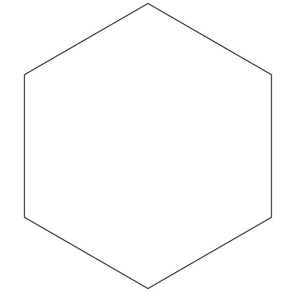 Резак «Шестиугольник»  пластик  L=63,B=63мм MATFER