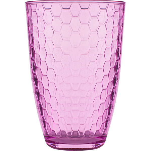 Хайбол «Энжой Лофт»; стекло; 350мл; D=81,H=120мм; розовый 