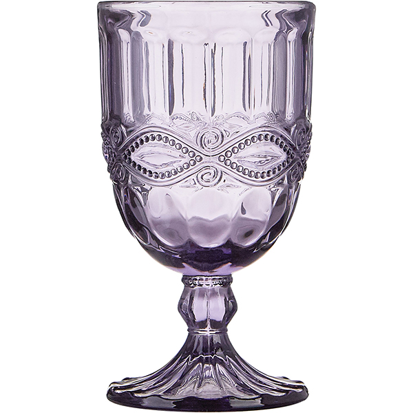 Бокал для вина; стекло; 220мл; H=144мм; фиолетовый