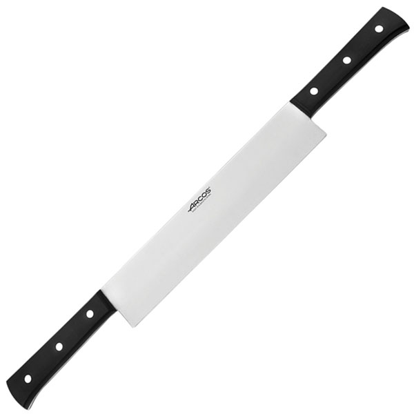 Нож кухонный для сыра 2ручки «Универсал»; сталь нержавеющая,полиоксиметилен; L=26см