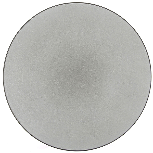 Тарелка мелкая «Экинокс»; фарфор; D=26,H=3см; серый