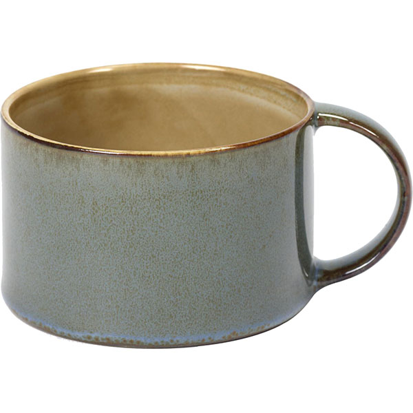 Чашка кофейная; керамика; D=8,H=5.1см; серый,голубой