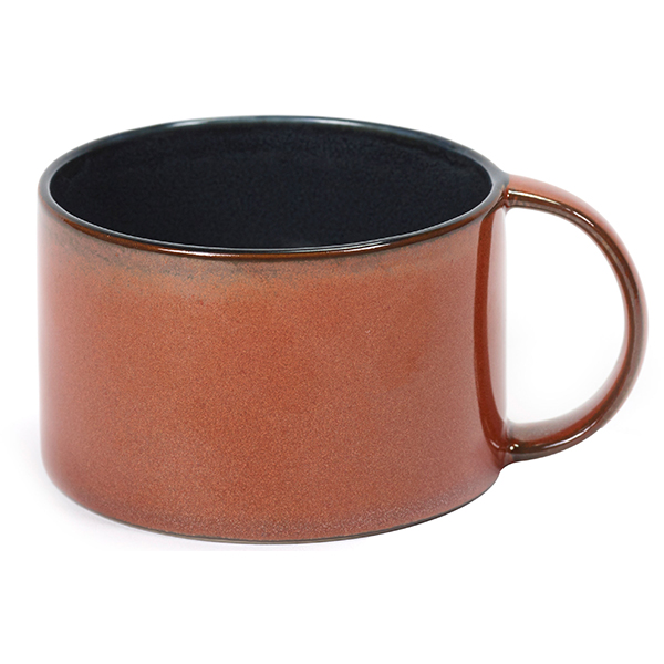 Чашка кофейная Terres de Reves; керамика; D=8,H=5.1см; синий, коричневый