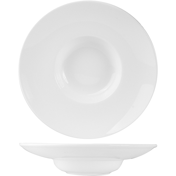 Тарелка глубокая «Кунстверк»; материал: фарфор; 200 мл; диаметр=25.5 см.; белый