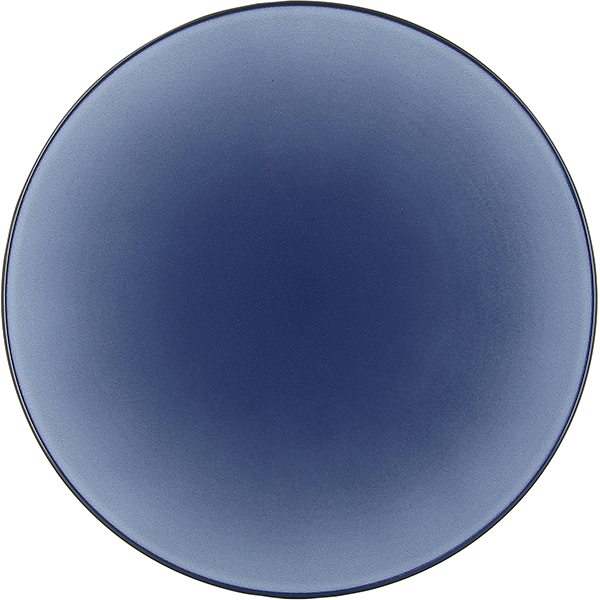 Тарелка мелкая «Экинокс»; фарфор; D=28,H=3.3см; синий