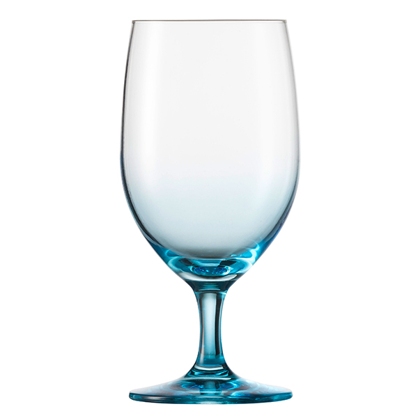 Бокал для вина; хрустальное стекло; 453мл; D=83,H=172мм; голубой