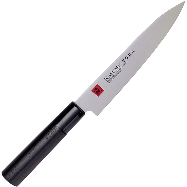 Нож кухонный универсальный  сталь нержавеющая,дерево  L=15см Kasumi