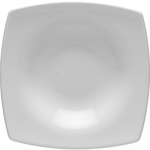 Тарелка глубокая «Канкан»; фарфор; D=22.5см; белый
